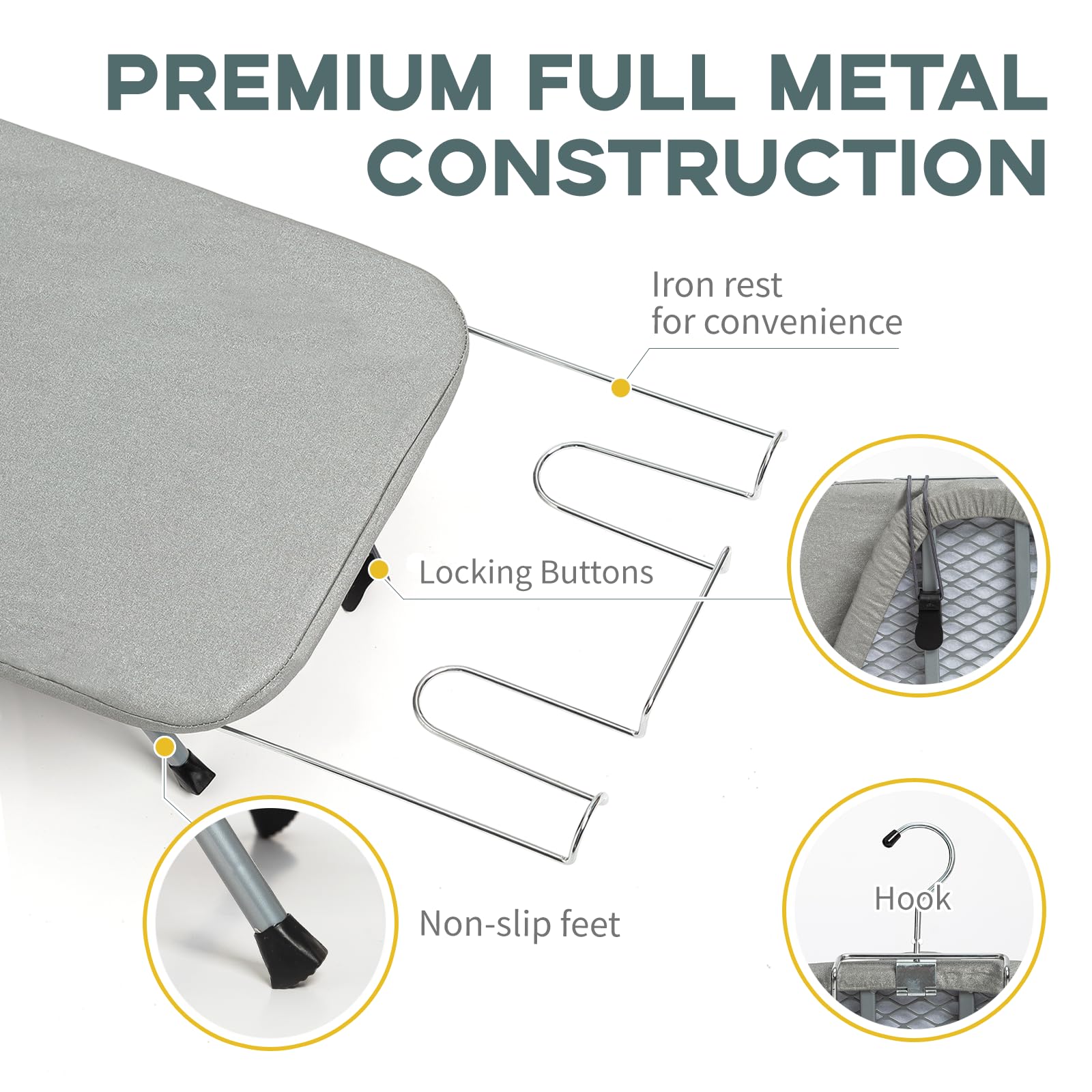 RAINHOL metal mesh panel dissipates heat for faster ironing