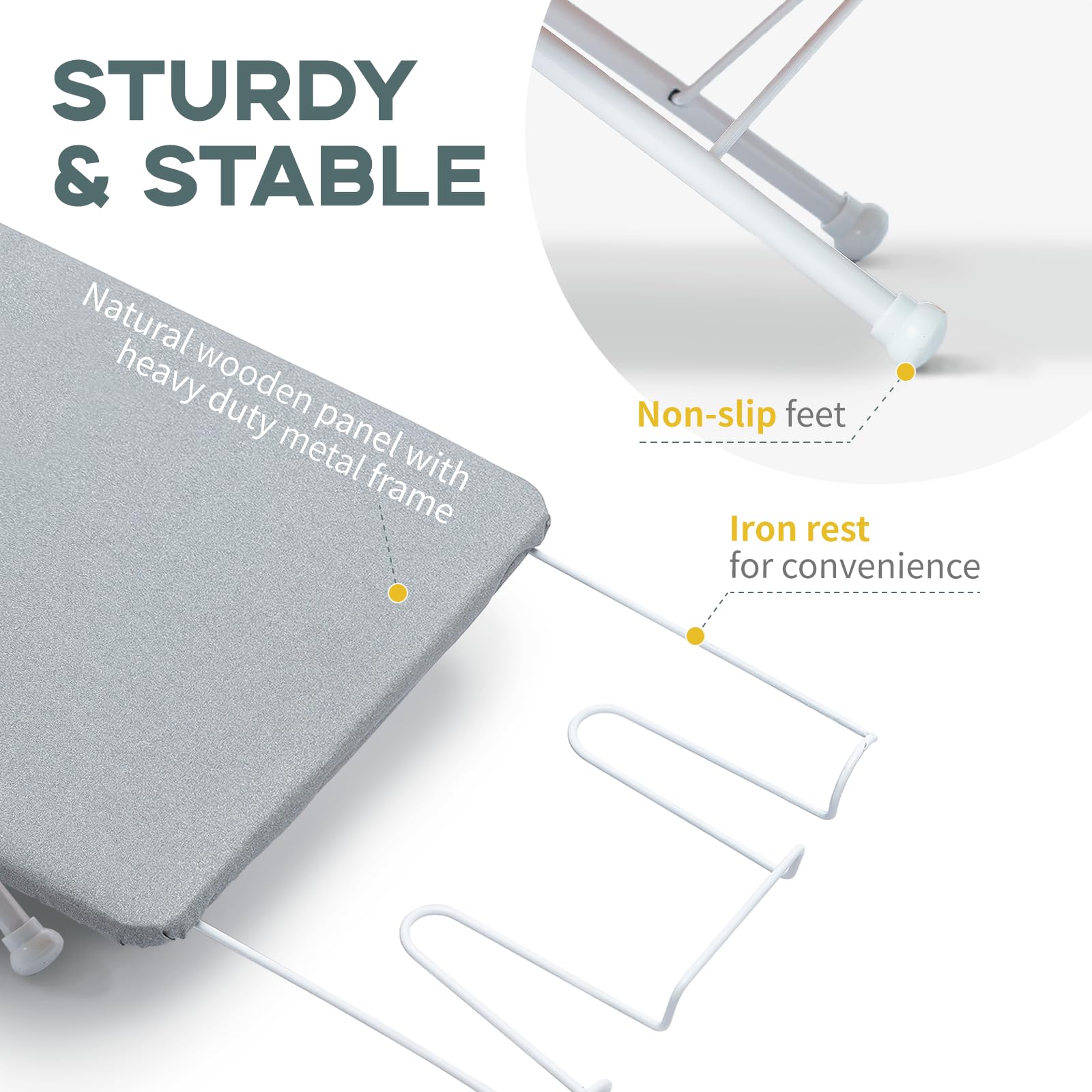 RAINHOL sturdy non-slip silicone feet keep stability