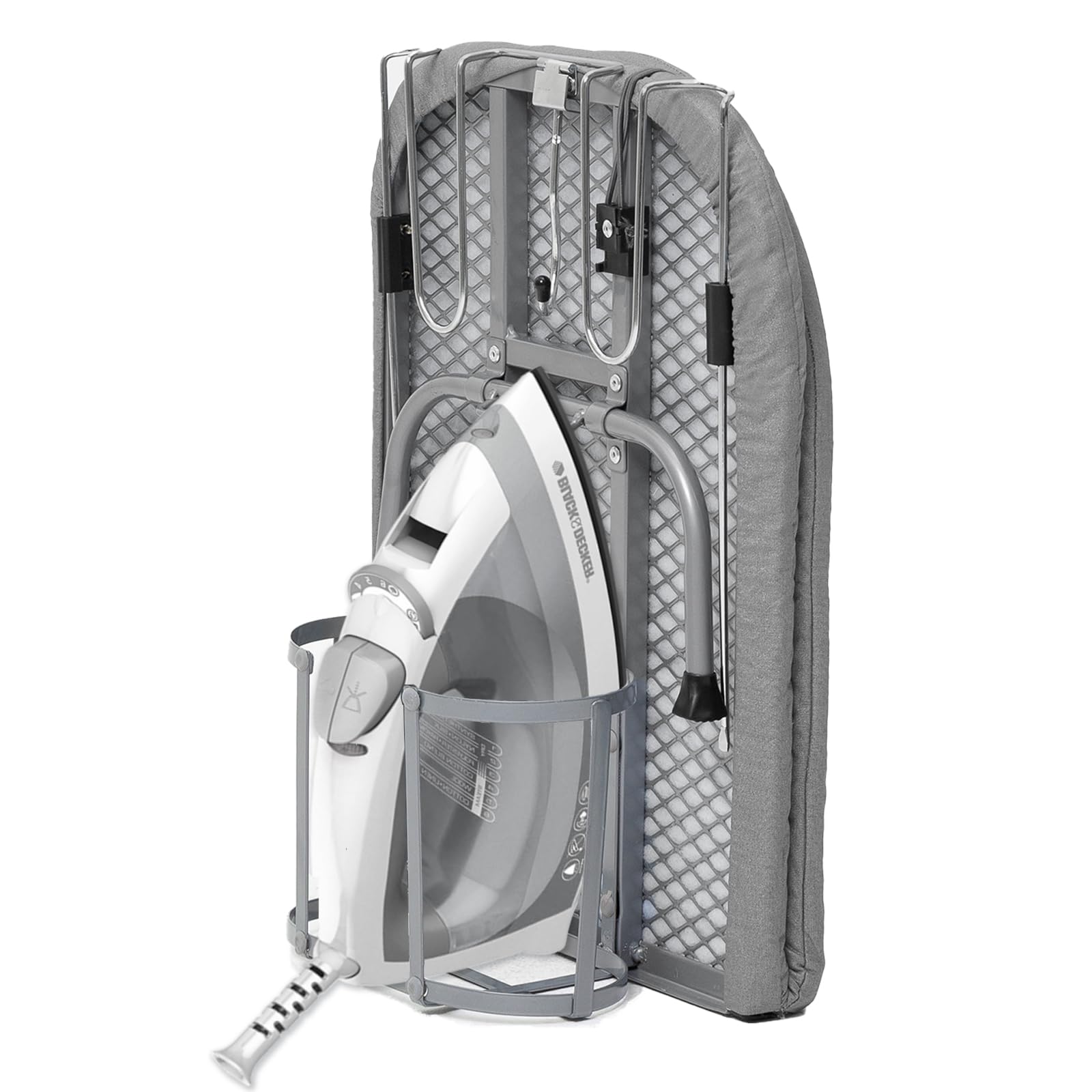 RAINHOL small ironing board assembled for compact spaces and easy setup.