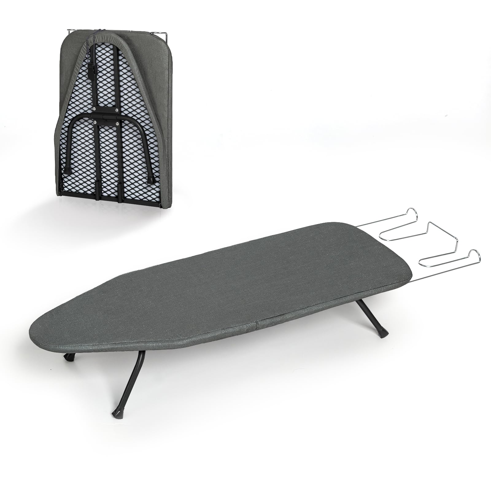RAINHOL small ironing board compact foldable for space-saving ironing