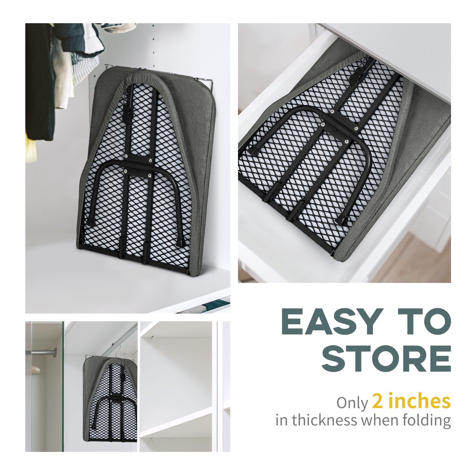 RAINHOL sturdy metal feet with non-slip caps for stable use