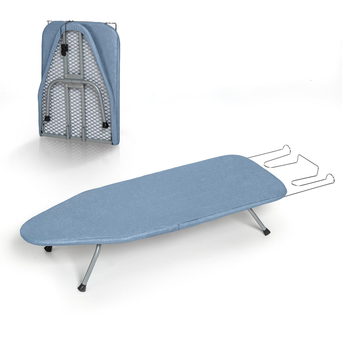 RAINHOL table top ironing board compact folded for easy storage.