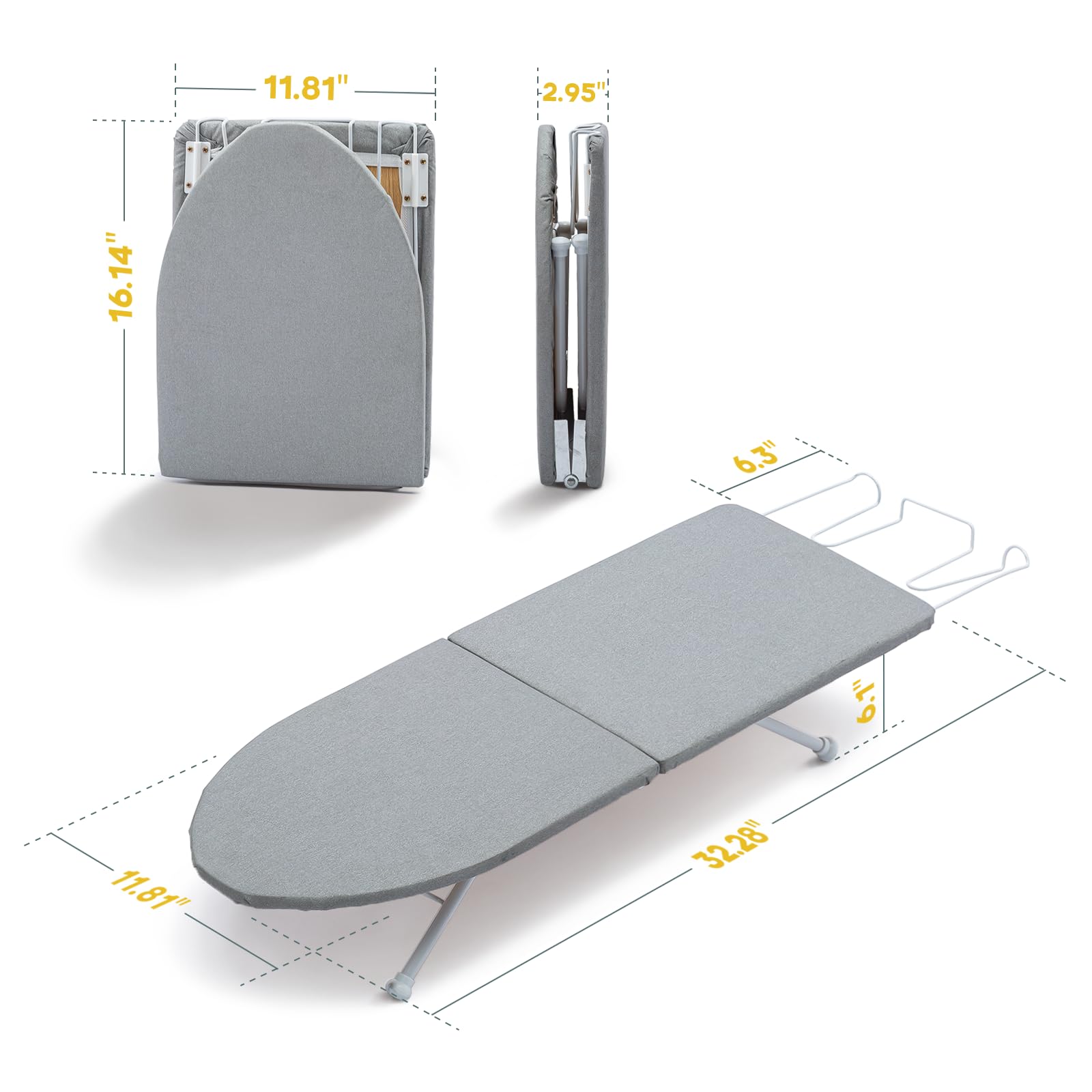 RAINHOL wood iron rest securely supports the iron