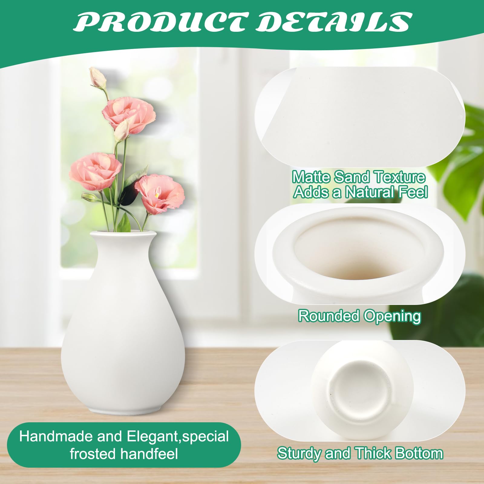 Rainmae white vase packaging with foam inserts for safe delivery.