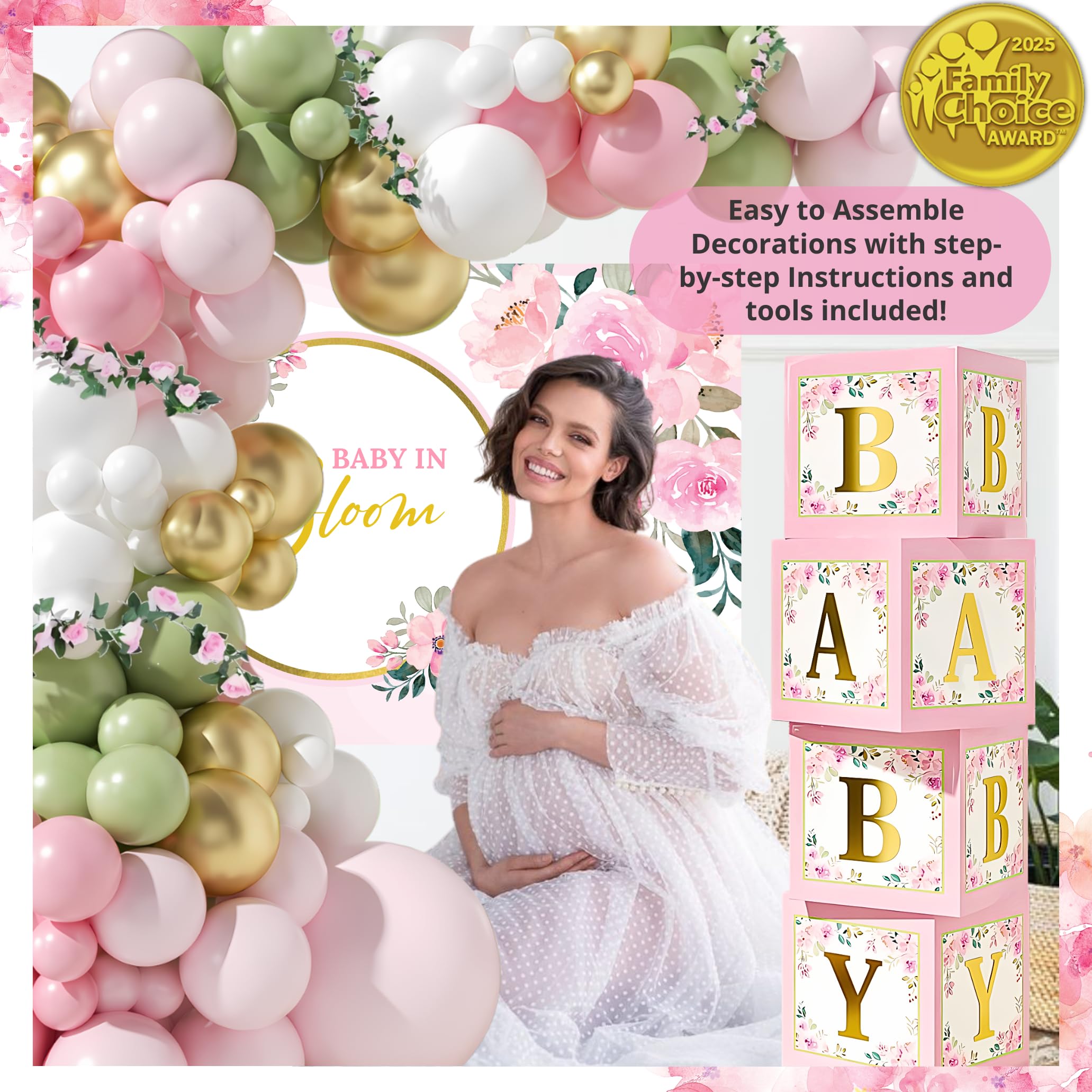 RainMeadow Baby in Bloom banner boosts decorative accents for coordinated scenes