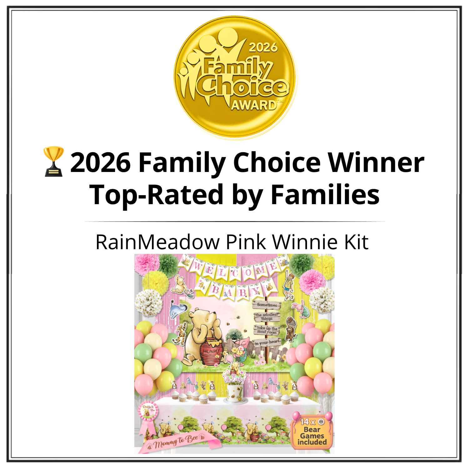 RainMeadow Pooh balloons pink twelve inches for a soft celebratory atmosphere