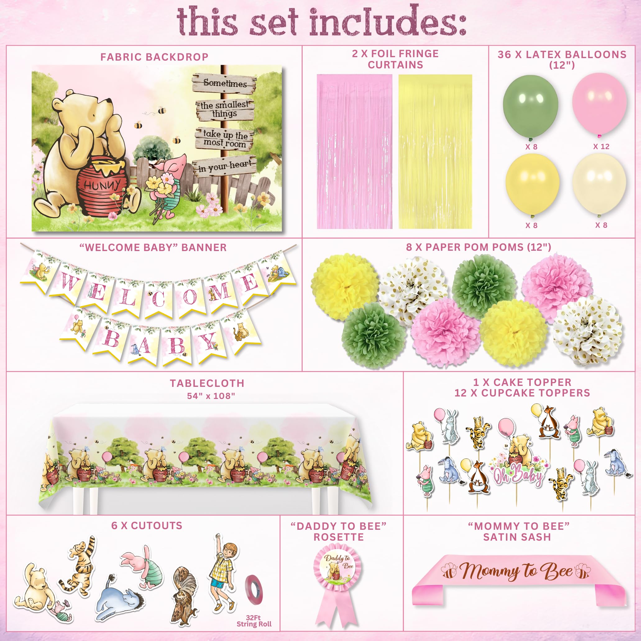 RainMeadow Pooh cake toppers add cute focal accents for desserts