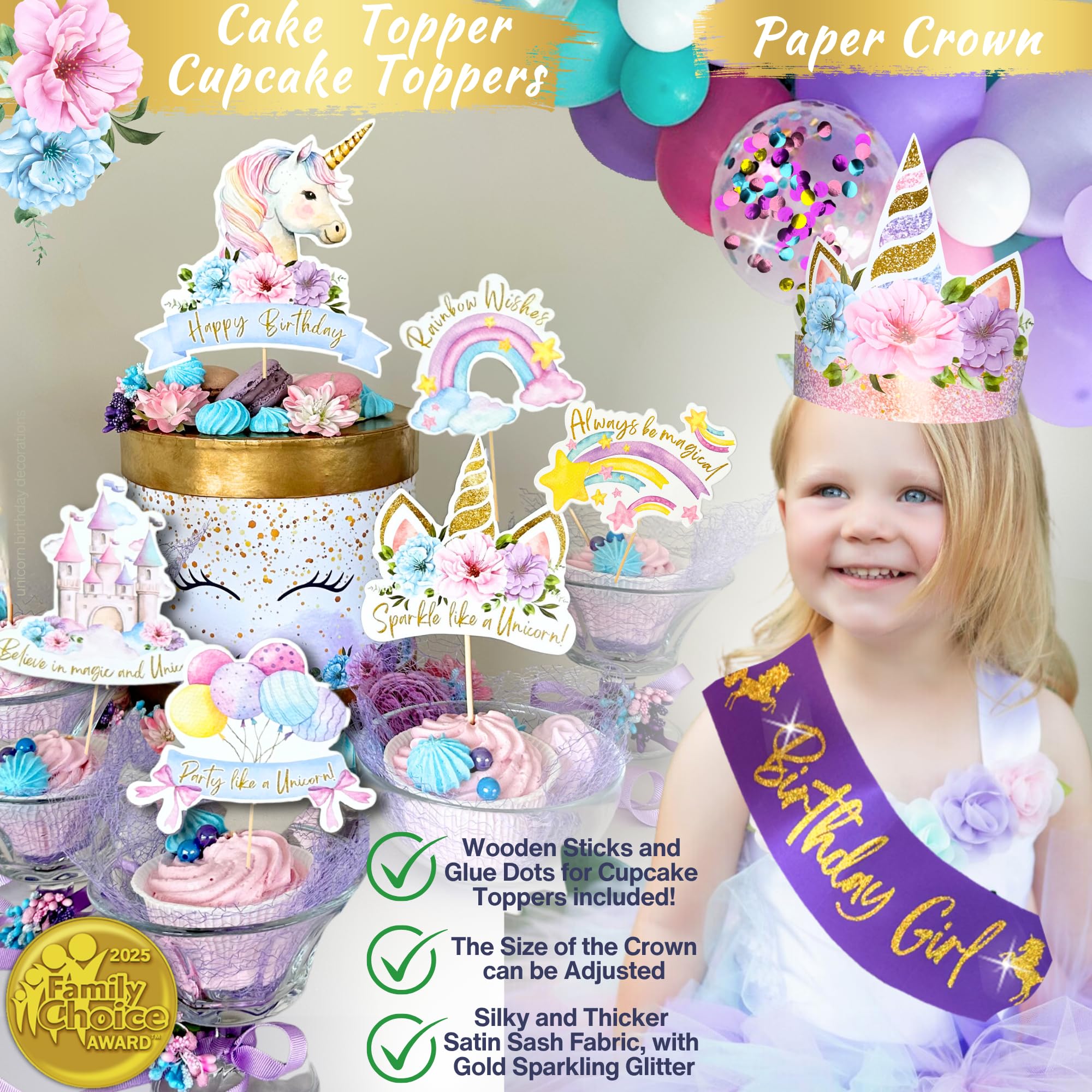 RainMeadow sash unicorn-theme accessory adds a special touch