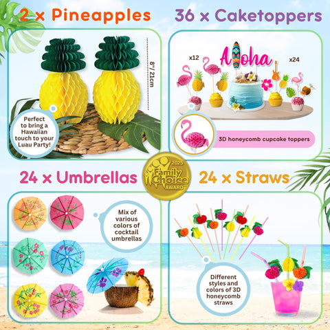 RainMeadow umbrella picks enhance centerpieces with color and whimsy.