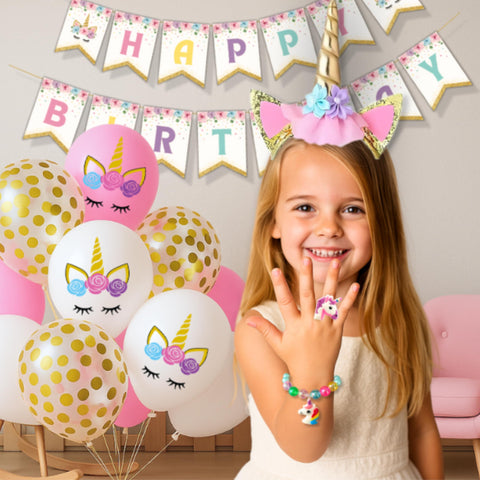 RainMeadow unicorn birthday napkins soft, absorbent, convenient cleanup for kids.