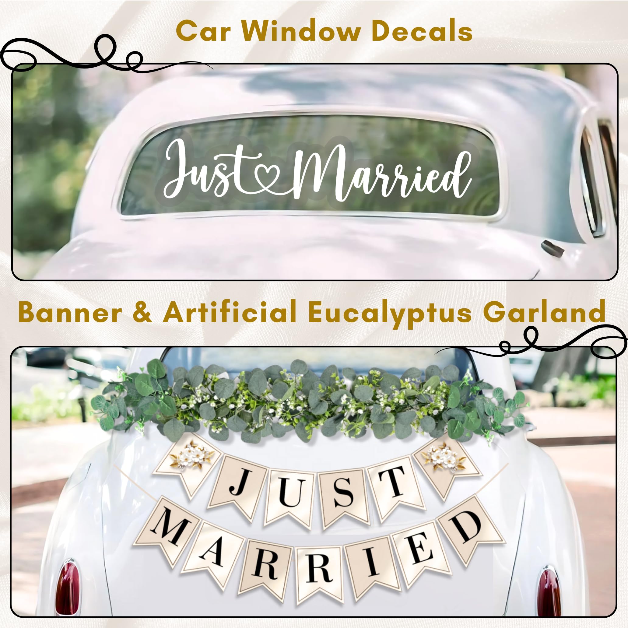 RainMeadow wedding bows provide refined accents for cohesive styling
