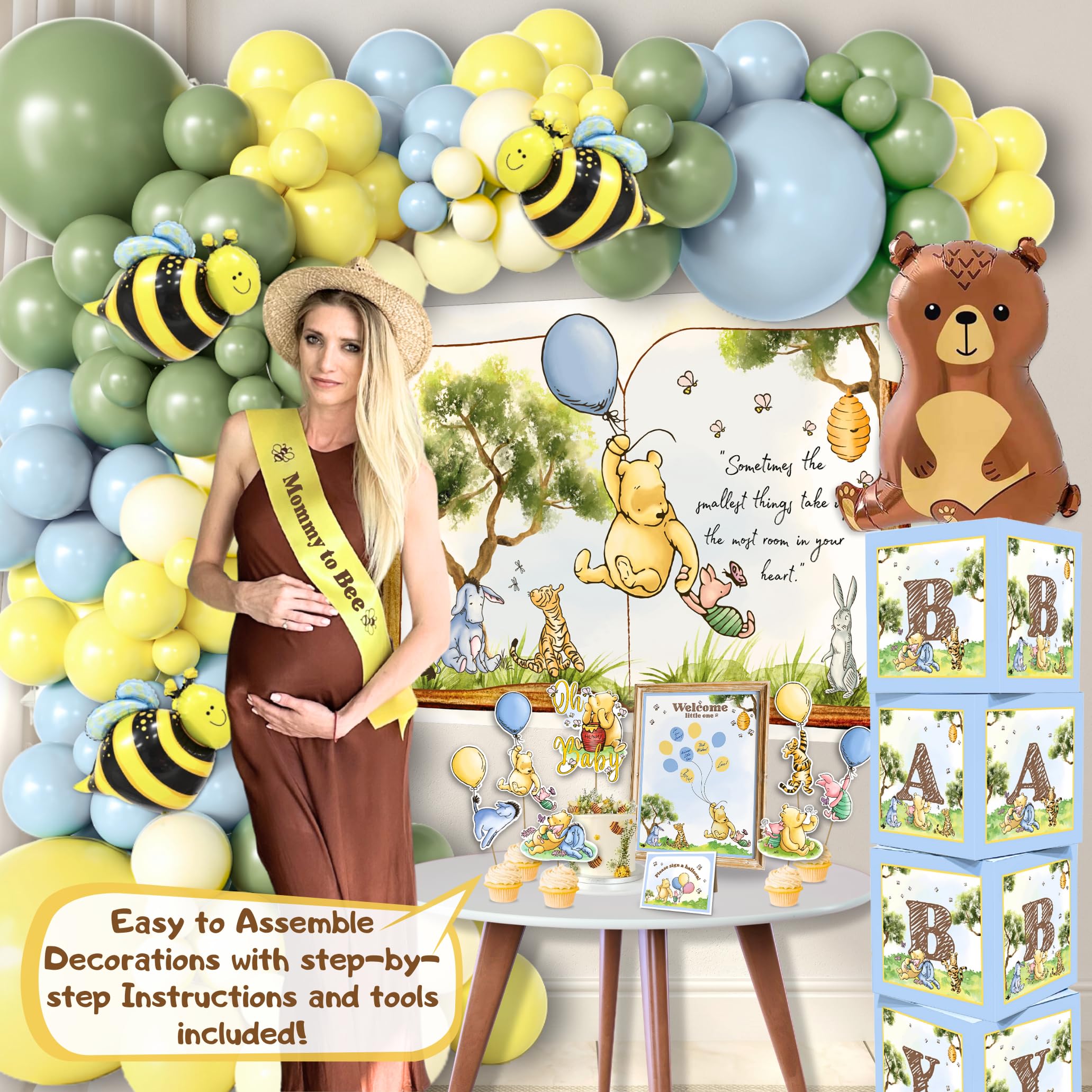 RainMeadow Winnie cake toppers add adorable Pooh themed finishing touch
