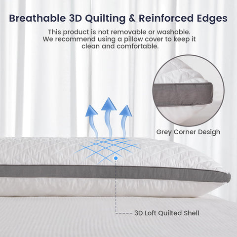 Rainmr 3D piping detail emphasizes loft and edge durability for long-lasting comfort.
