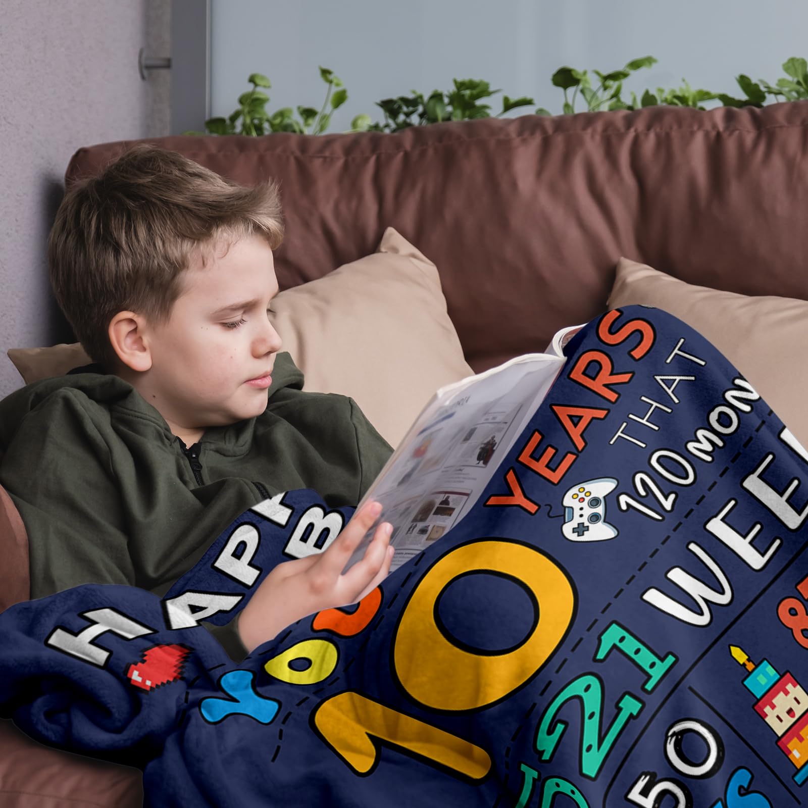 Rakoviol bedroom decor blanket draped for a cozy touch in a kid's room.
