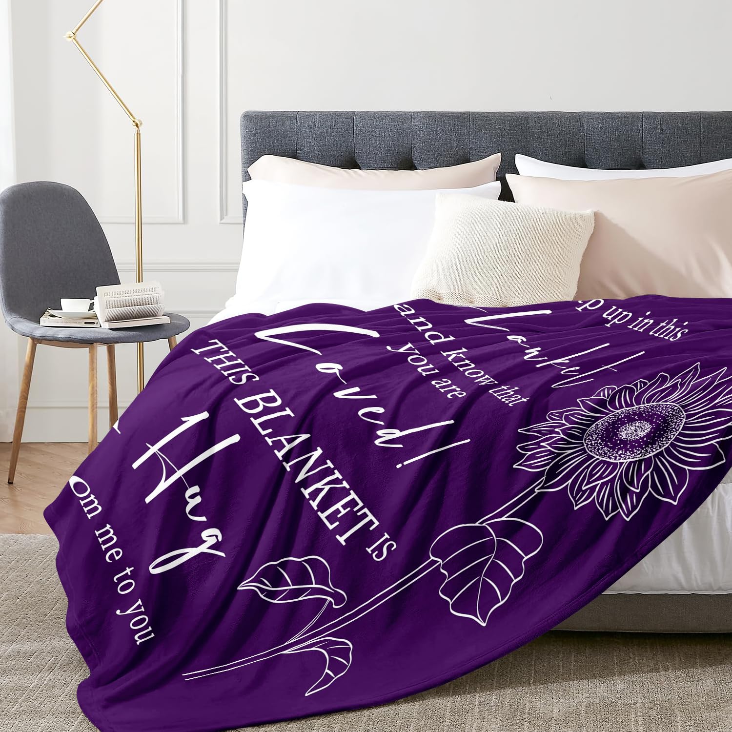Rakoviol easy-care blanket highlights machine-washable convenience.