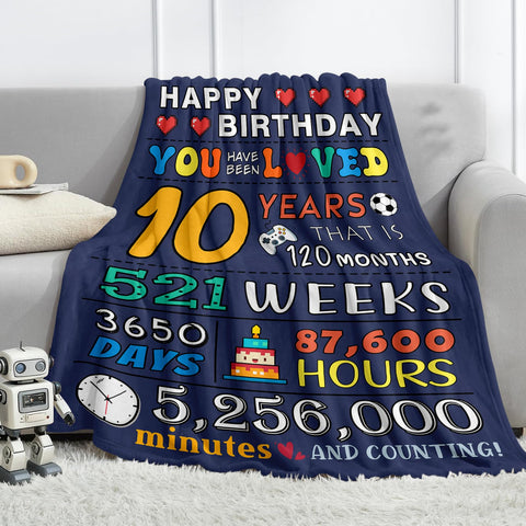 Rakoviol family gift wrap idea with the birthday blanket.