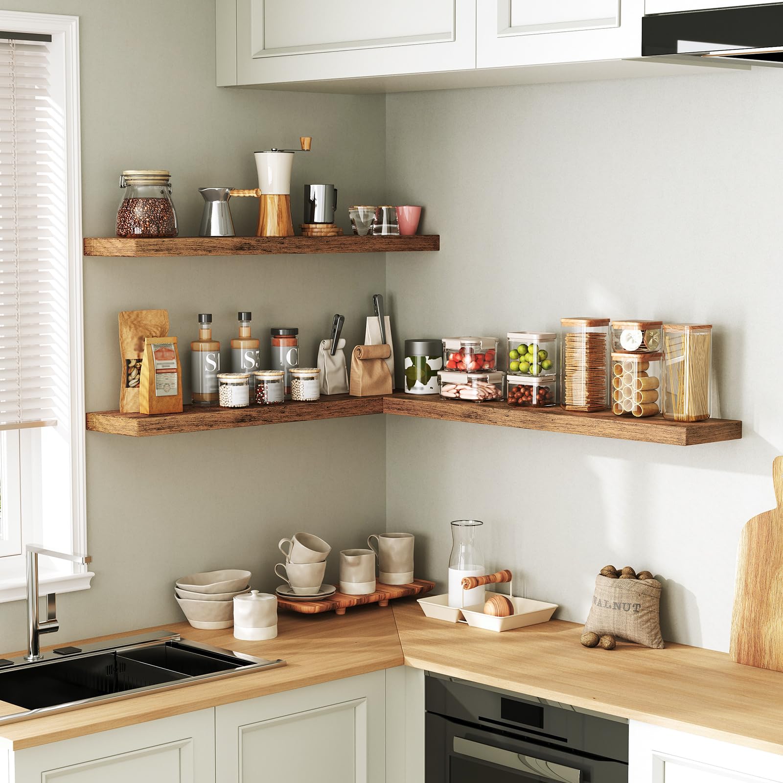 RALGEND thick 1.5-inch boards ensure durable support and style.