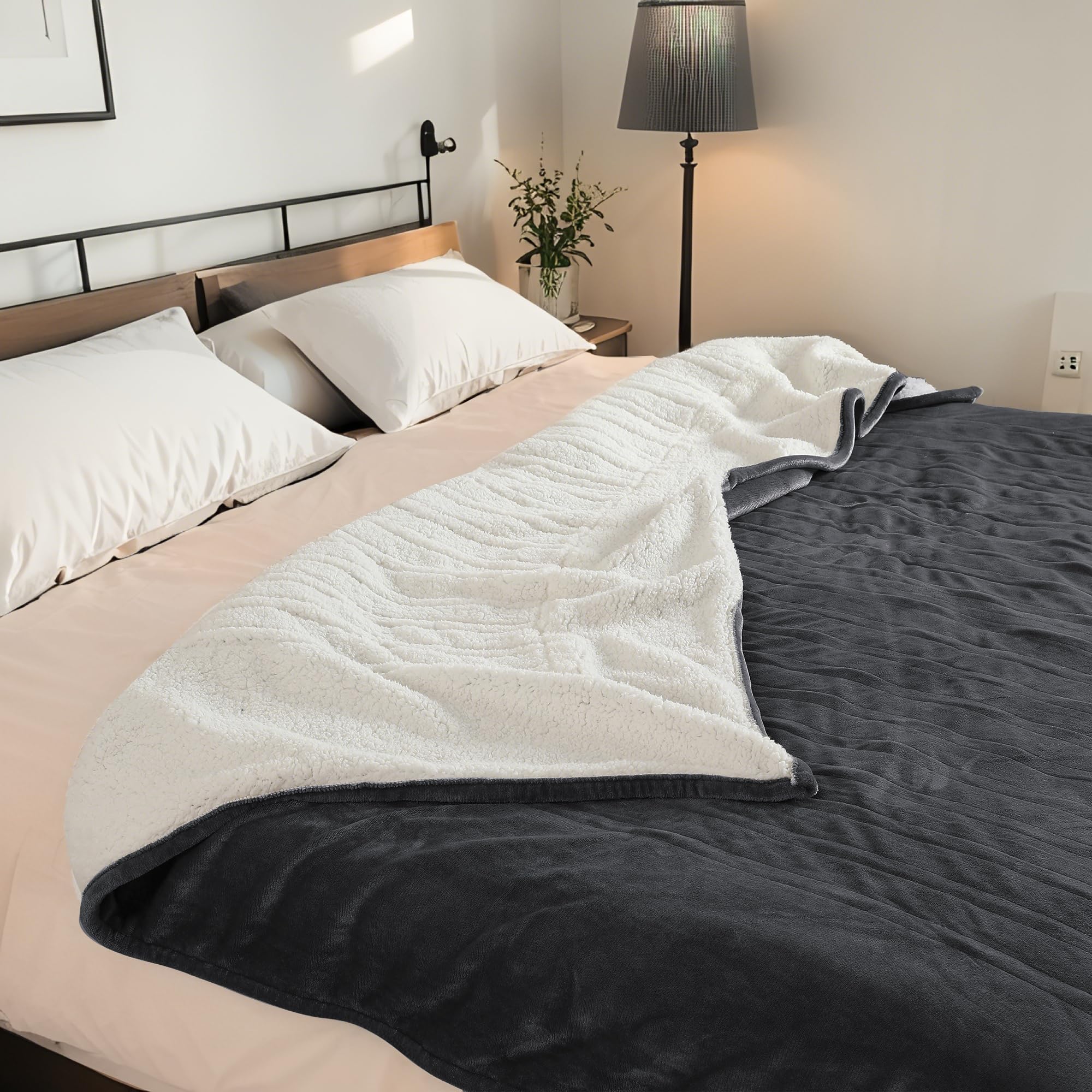 RALYSUN dual-sided microplush Sherpa offers cozy comfort with reversible warmth.