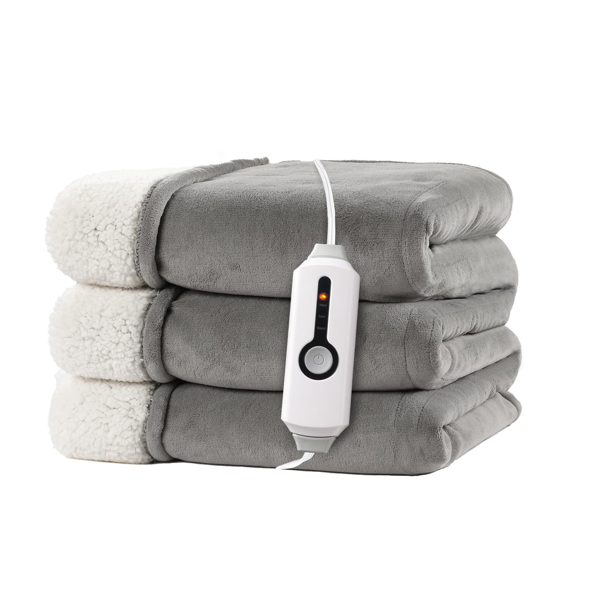 RALYSUN electric heated blanket full-size bed coverage for shared warmth