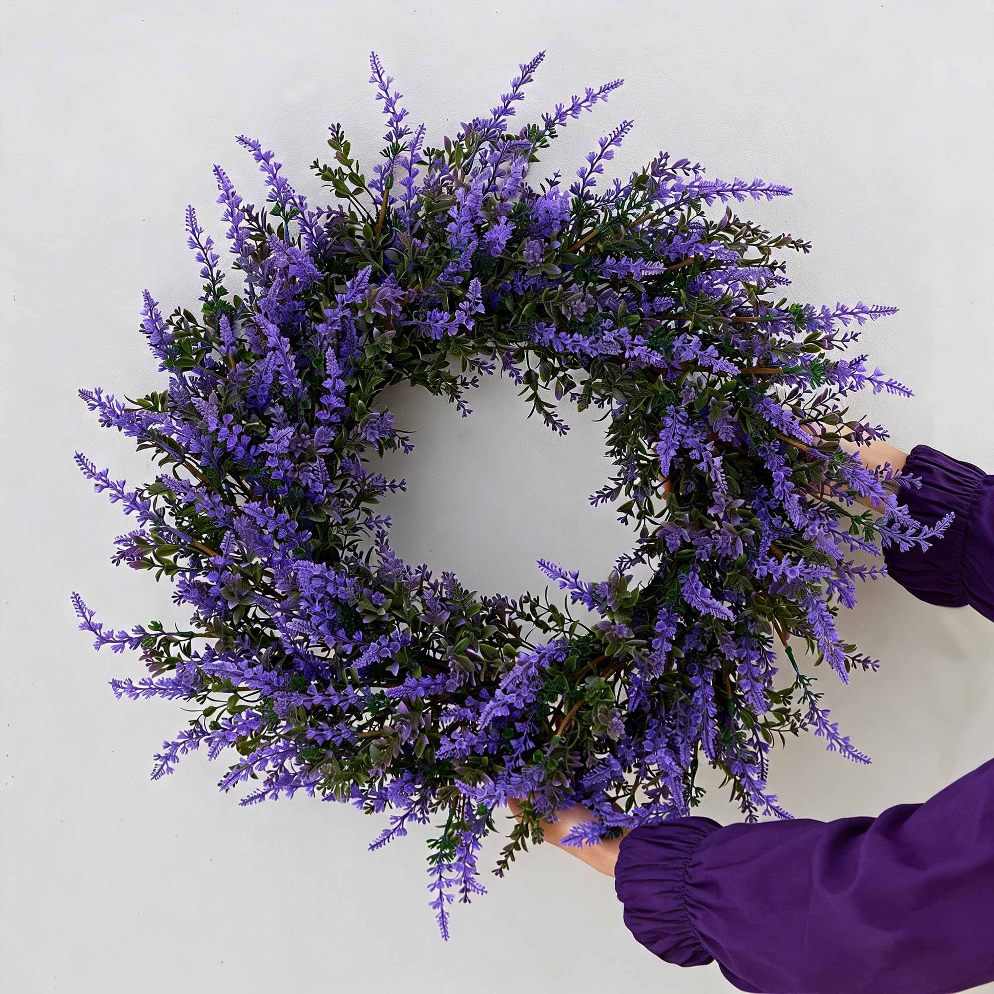 Ramblion living-room wreath decor adding seasonal charm indoors.