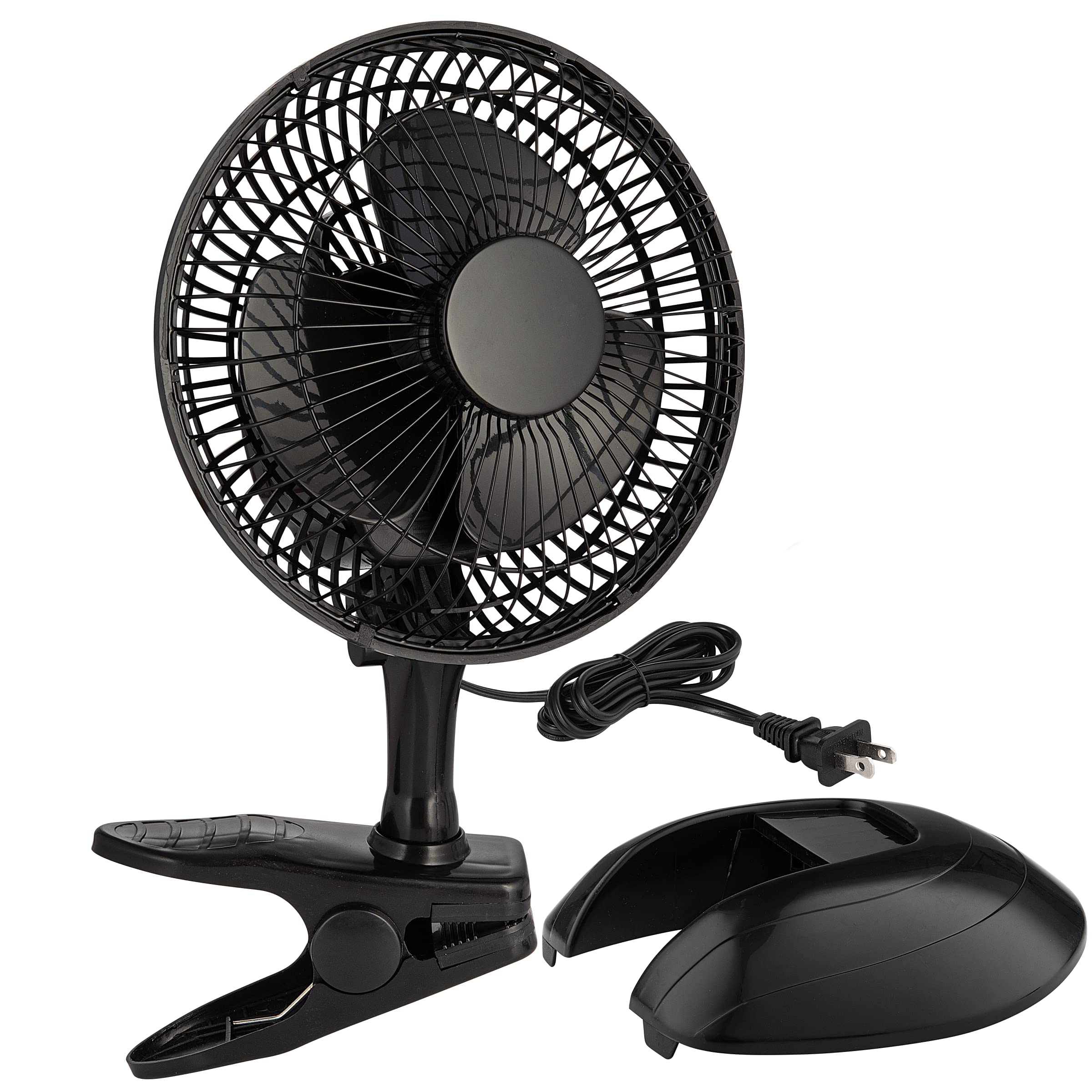 RamPro portable desk fan 6 inch for silent personal cooling at work