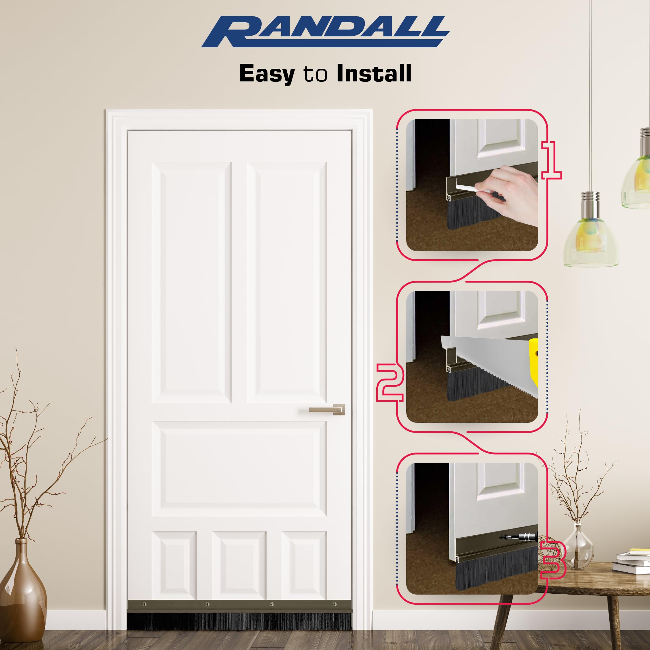 Randall Manufacturing screws included for quick mounting