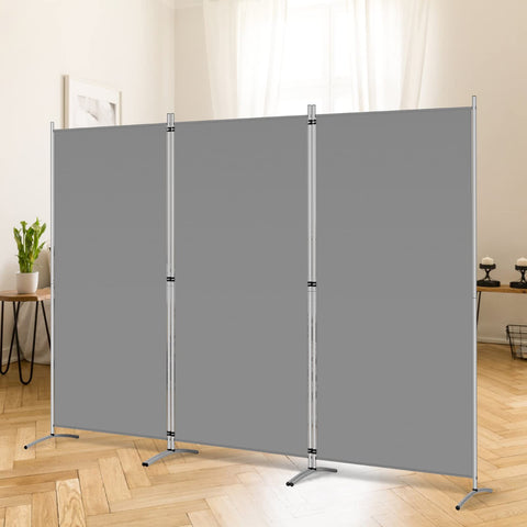 RANTILA 3-panel room divider front view showing a sturdy freestanding privacy screen for living spaces.