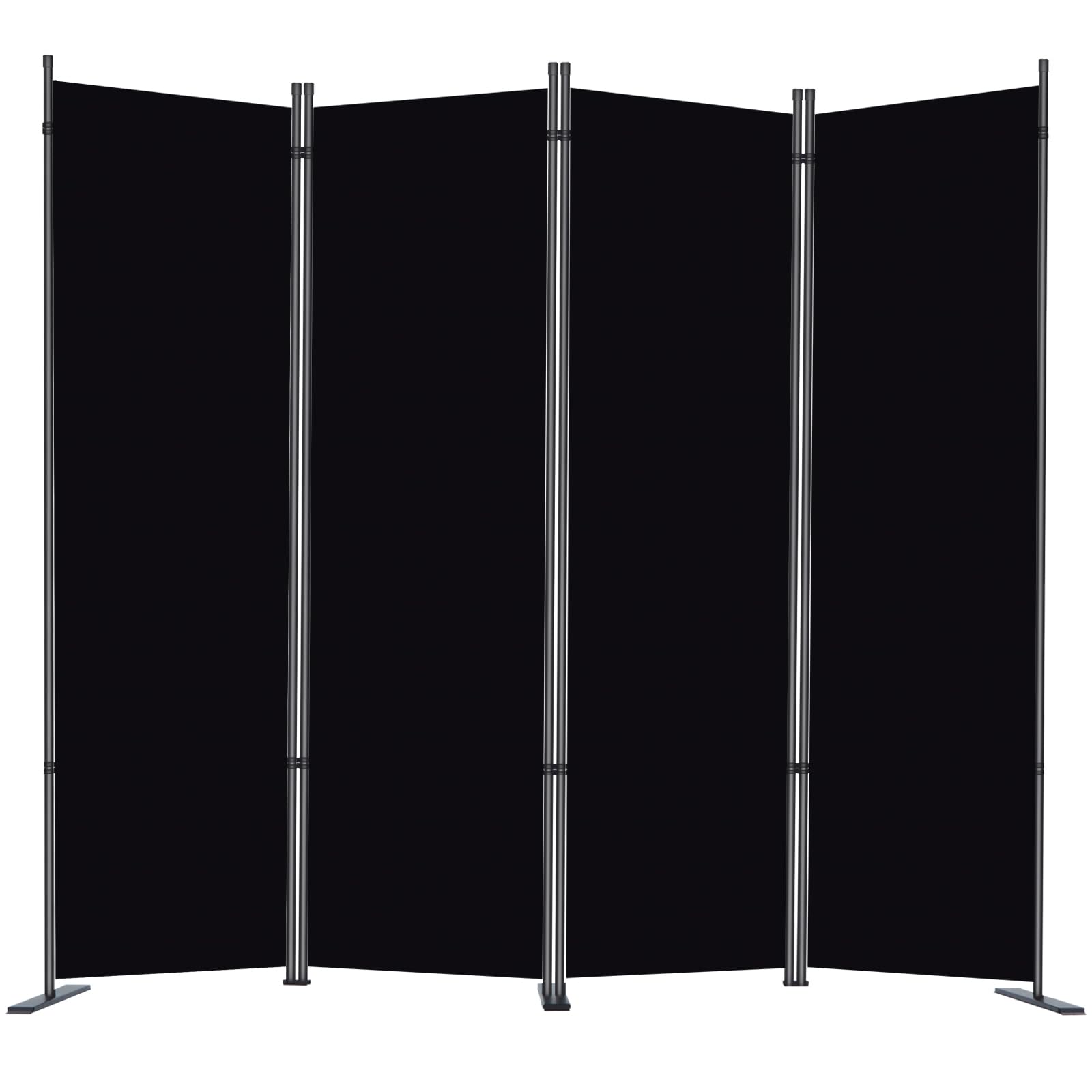 RANTILA 4-panel room divider folded for compact storage and easy transport.