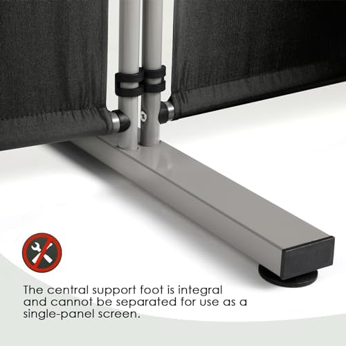 Rantila folding partition blocks light at the window while keeping secrets private.