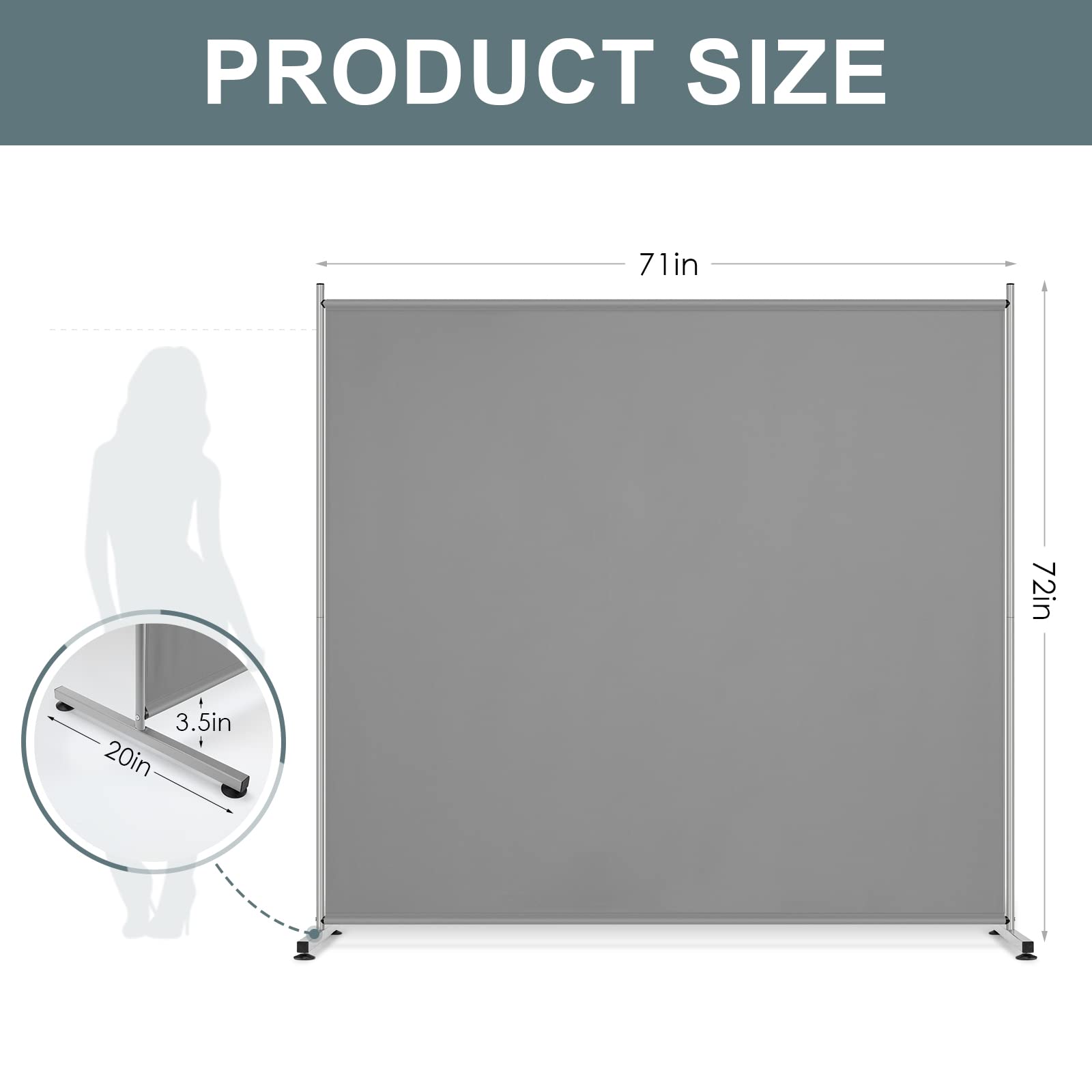 RANTILA room divider assembly in grey demonstrates easy setup for offices.