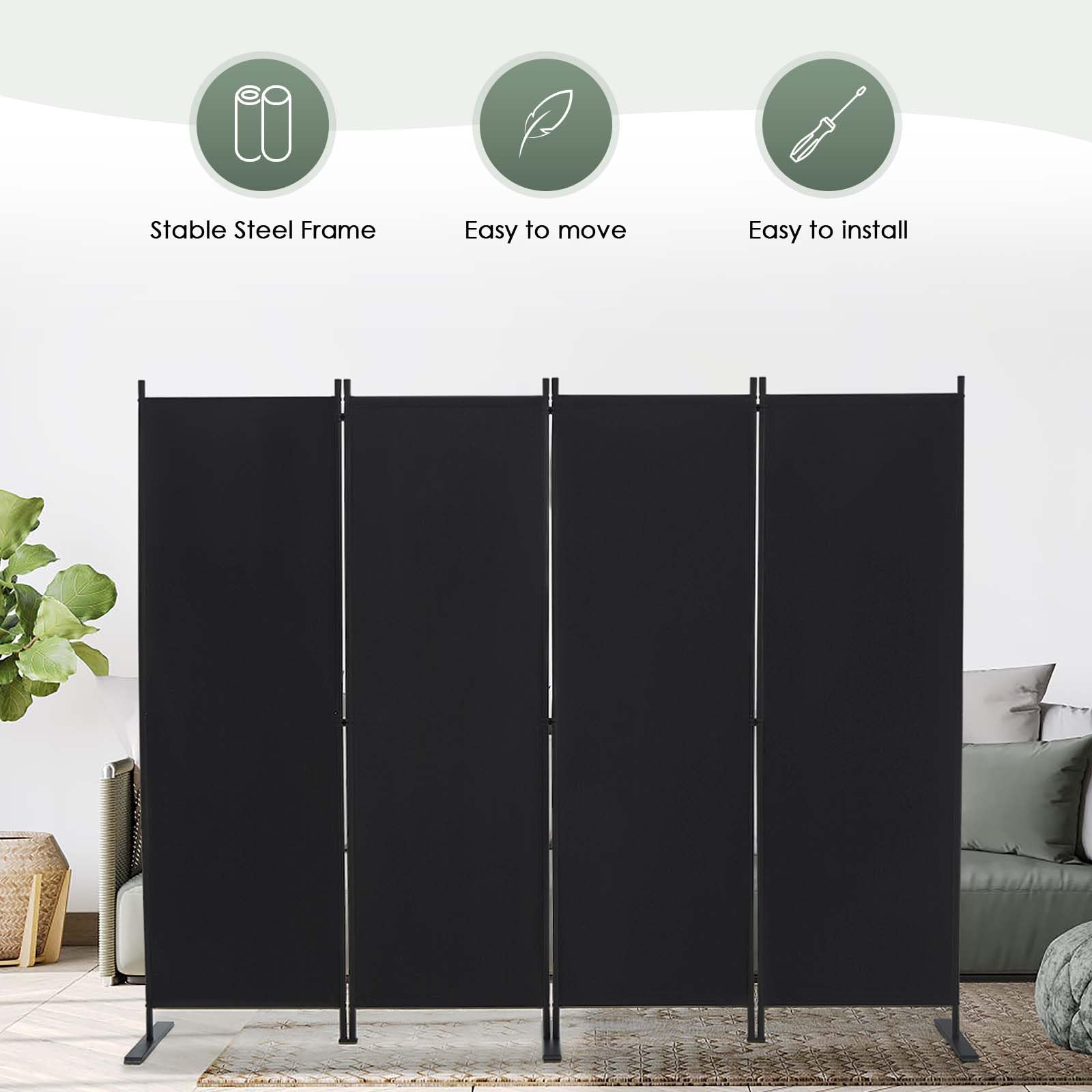 RANTILA room divider in a living room or office setting creates private areas.