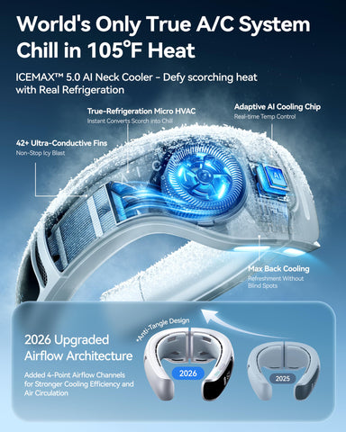 RANVOO AICE LITE MAX battery life enables all-day cooling on the go.
