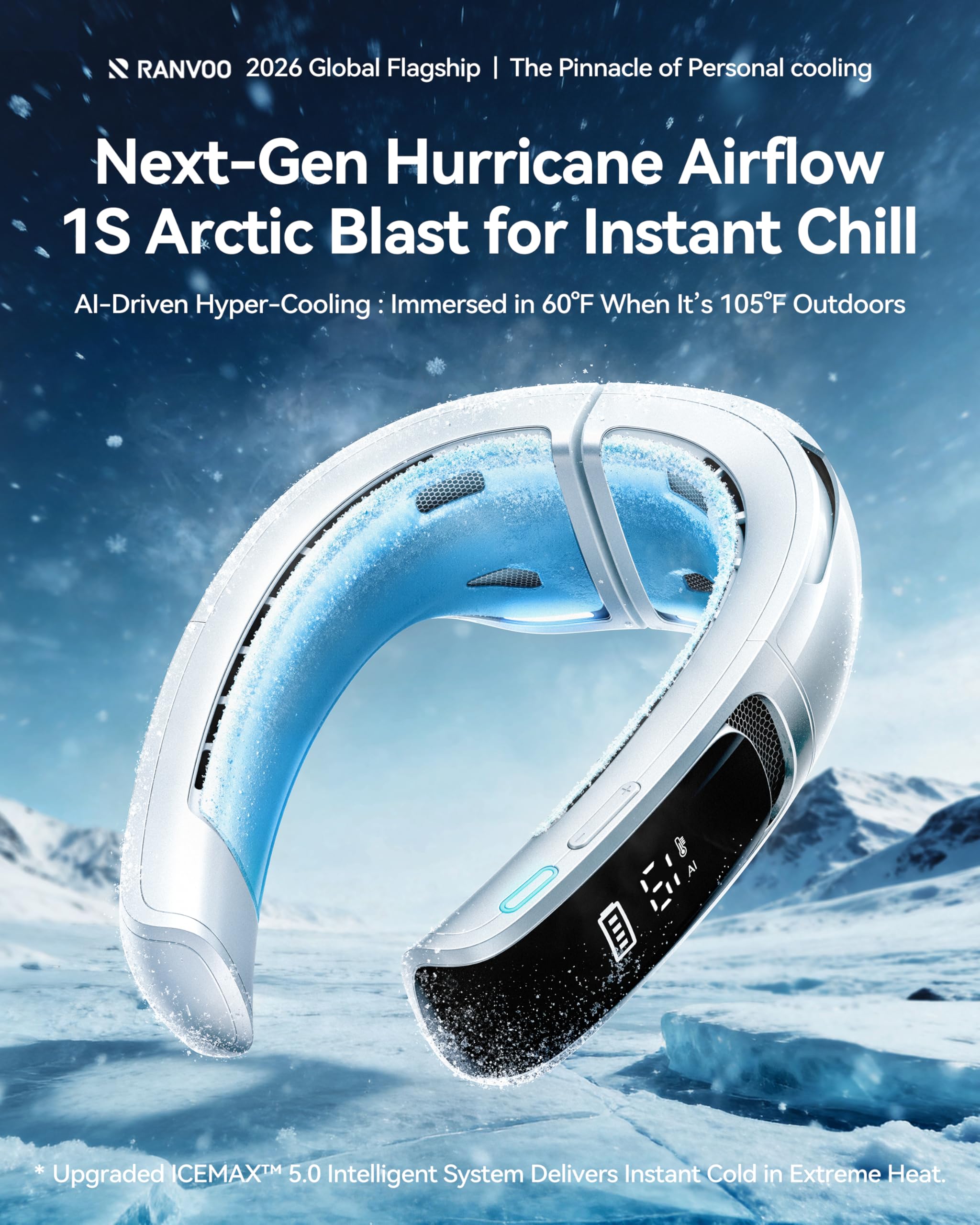 RANVOO AICE LITE MAX instant cooling on hot days.