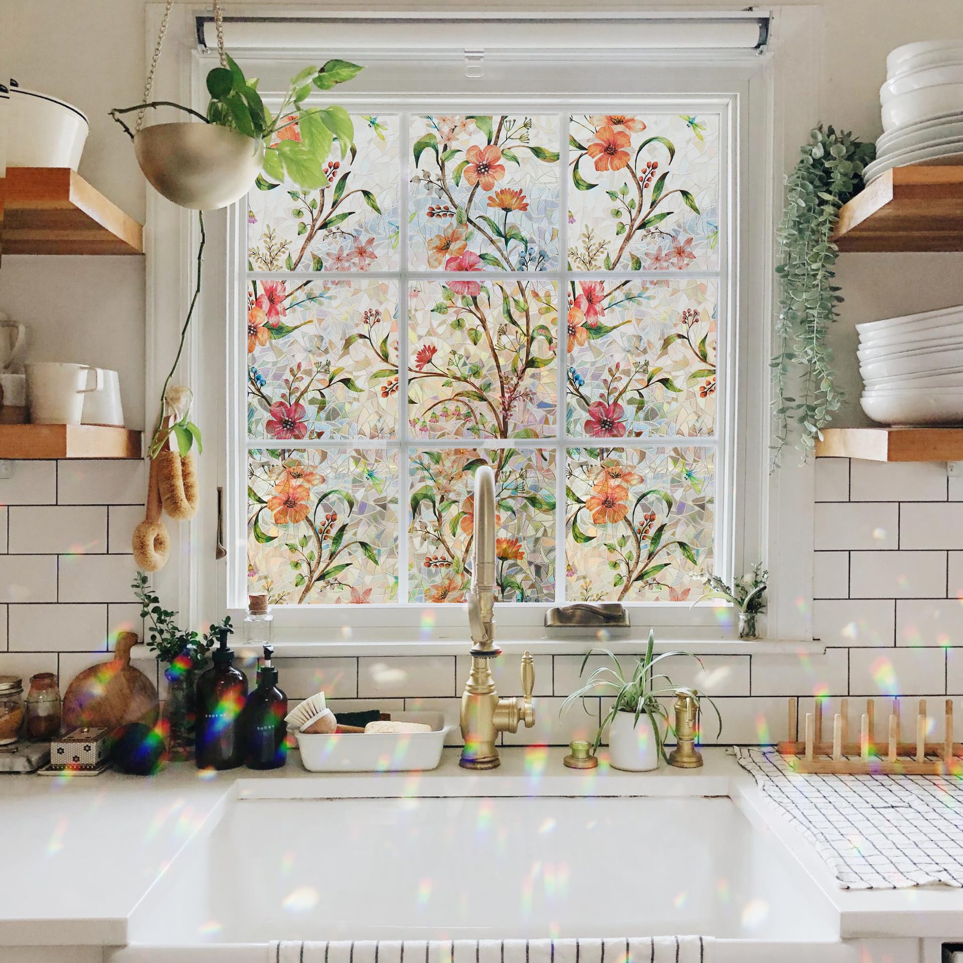 Ranzdn UV and heat blocking film demonstrates static cling installation