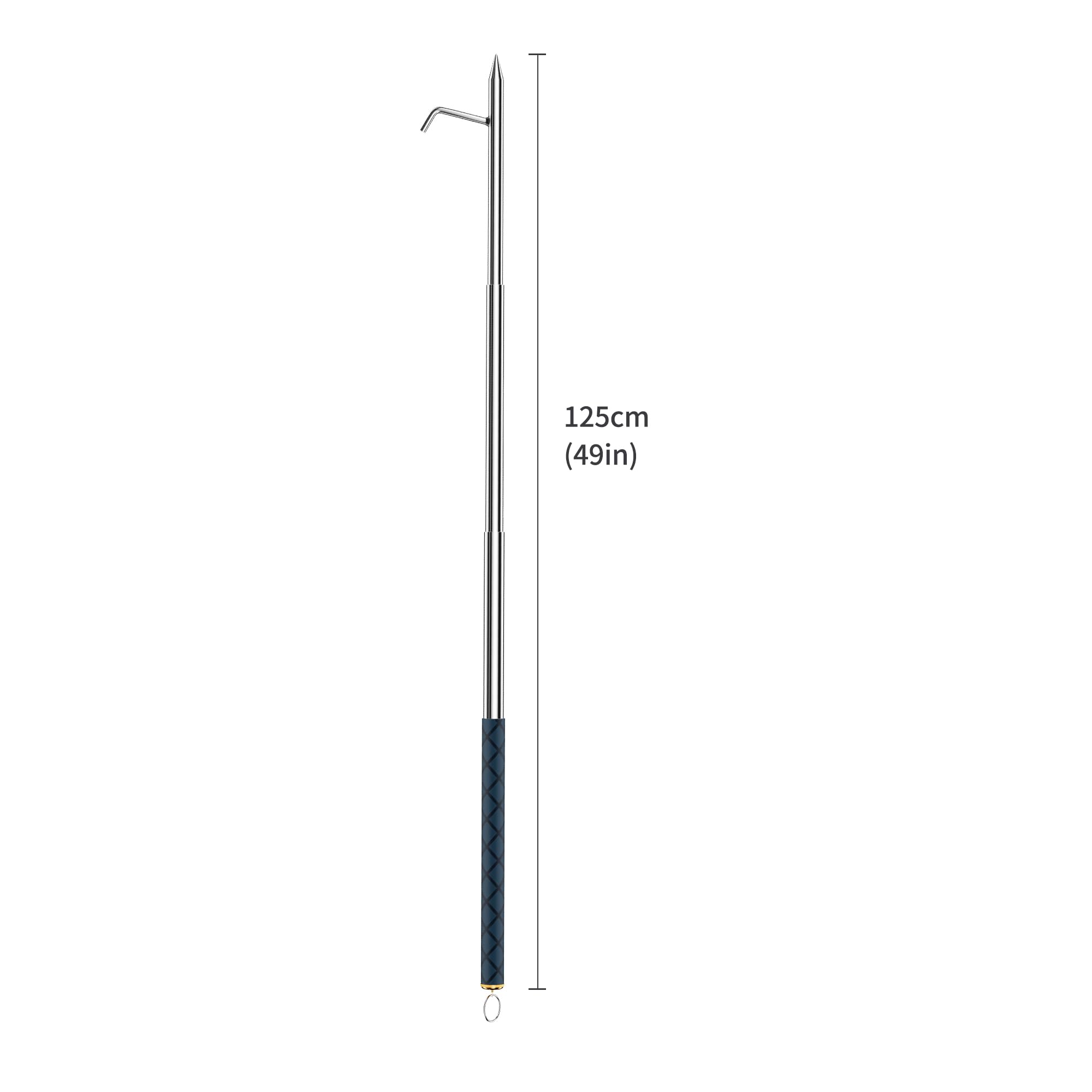RAOMEIDE heat-resistant handle provides secure grip during fireside tasks.