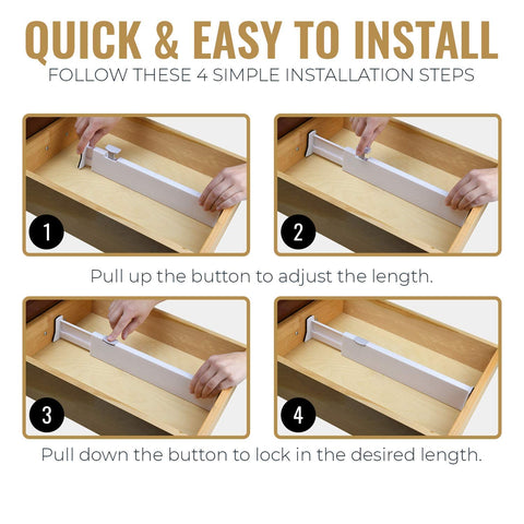 RAPTUROUS multi-purpose-divider suited for nursery, dresser, and deep drawers.