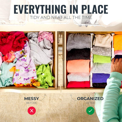 RAPTUROUS non-slip-end-cap-drawer-divider keeps items separated and accessible.