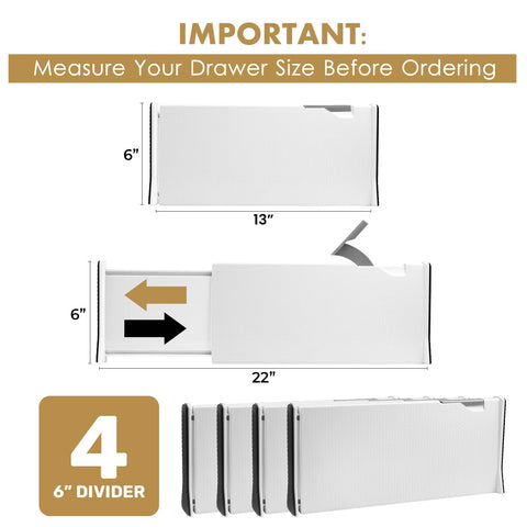 Rapturous expandable 13-22 inch divider fits deep drawers for versatile organization
