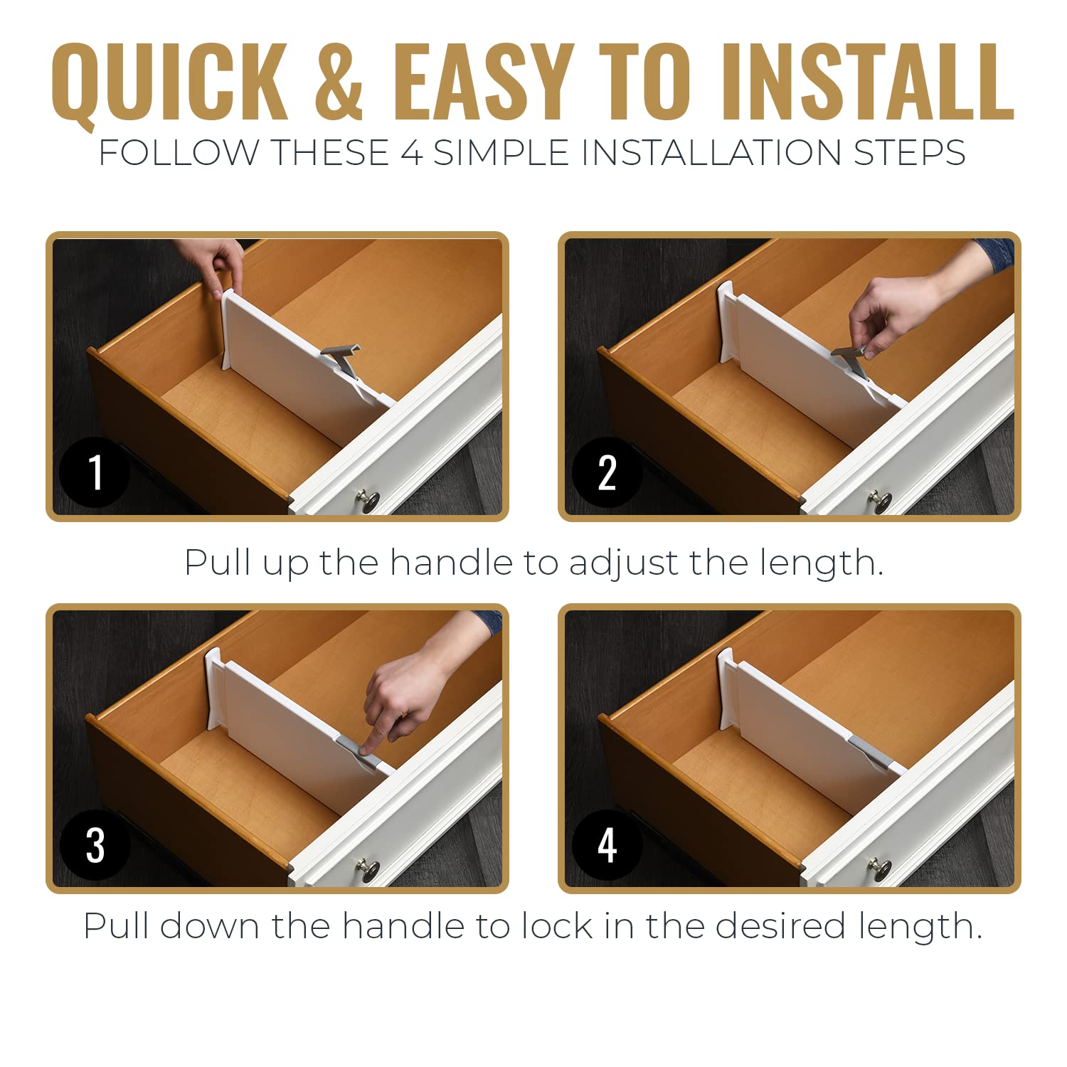Rapturous secure locking mechanism keeps dividers in place