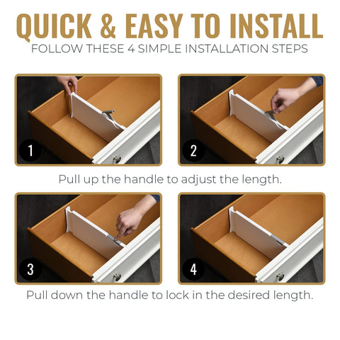 Rapturous secure locking mechanism keeps dividers in place
