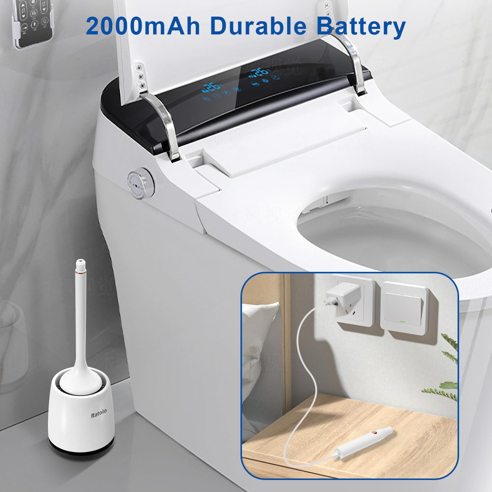 Ratolo rotating head reaches 300 rpm for tough stains.