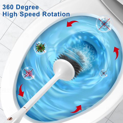 Ratolo soft silicone brush head guards toilet surfaces.