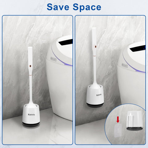 Ratolo wall-mount base detachable for easy, no-drill installation.