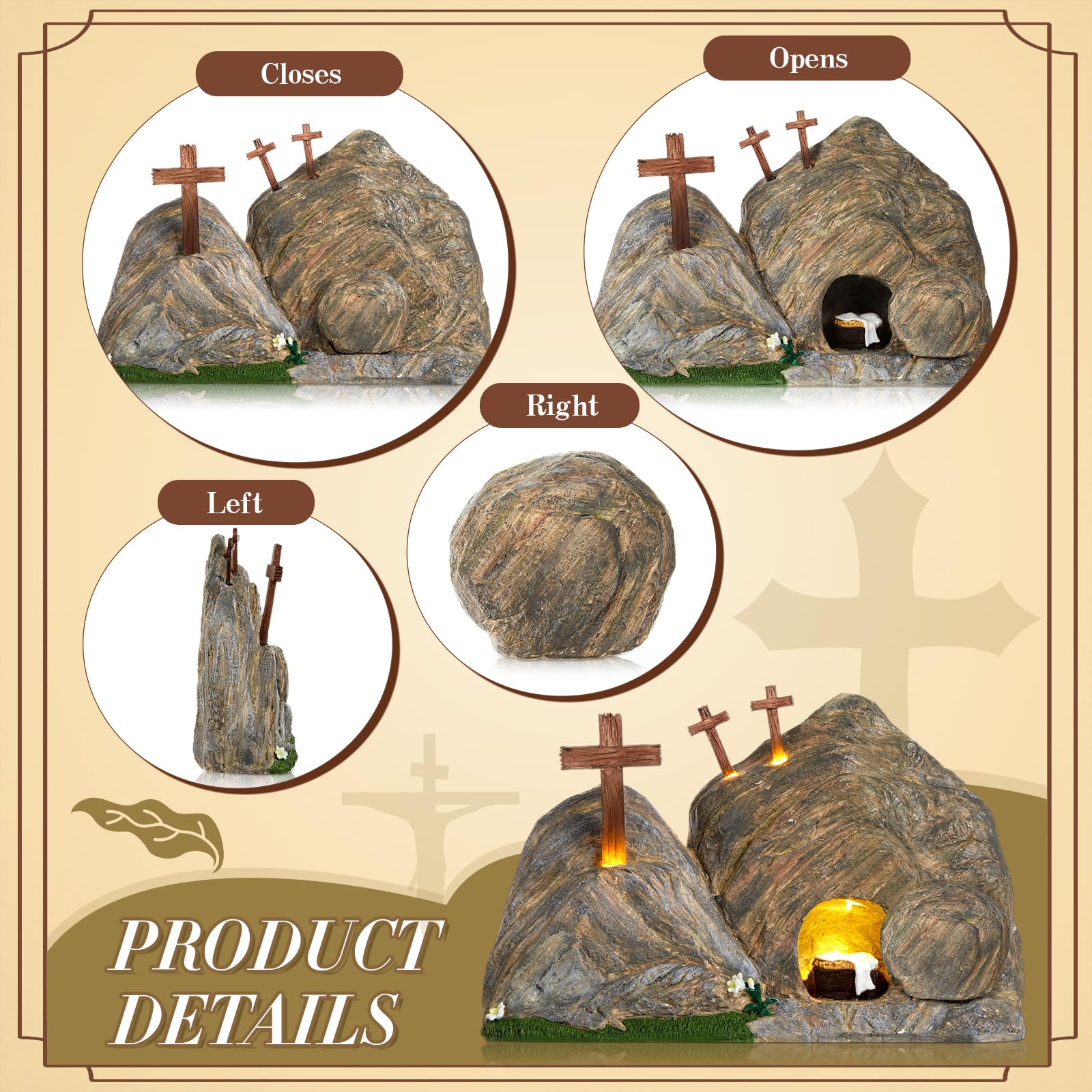 RattanView Christian decor for Easter and nativity occasions