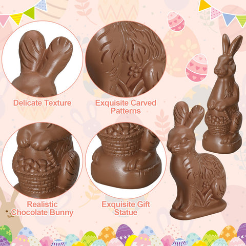 RattanView detailed chocolate bunny design complements various Easter styles.