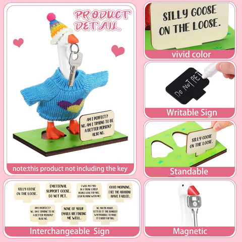RattanView goose hats showcase versatile outfits on a decorative statue.
