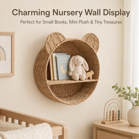 Rattanzenith hanging wall basket mounted easily with back keyhole.