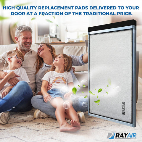 RayAir Supply 16x25 filter pad installed in cleaner demonstrates easy replacement