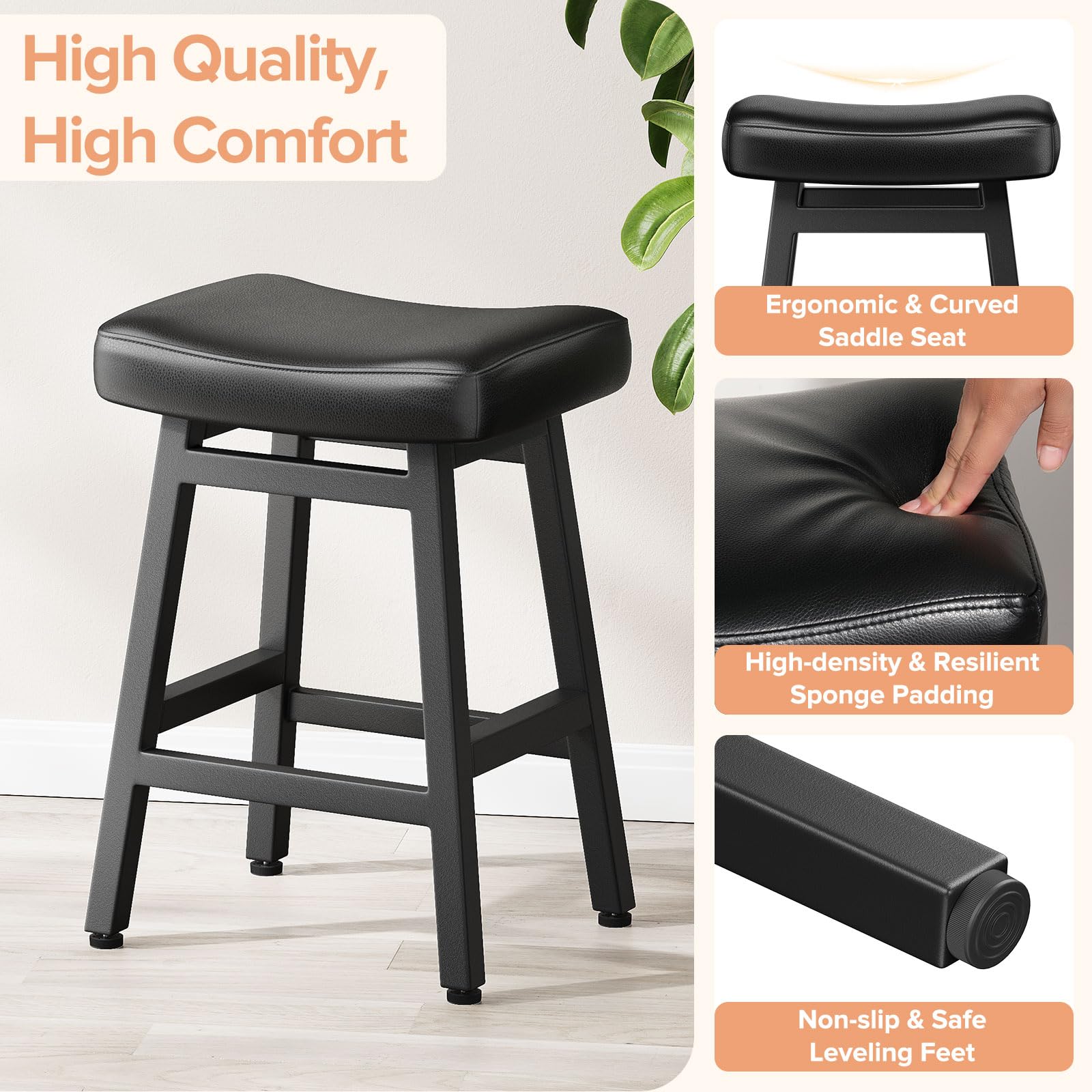 Raynesys bonded leather 3mm seat cleans easily and resists wear