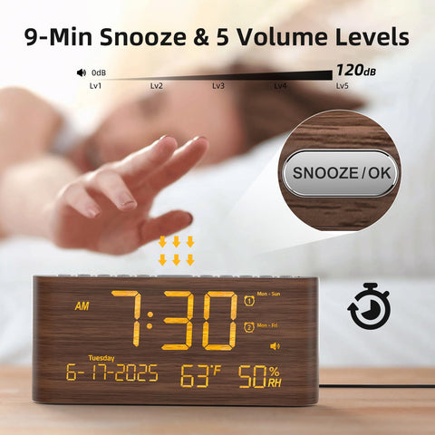 Raynic clock ideal for bedrooms and offices as a practical companion